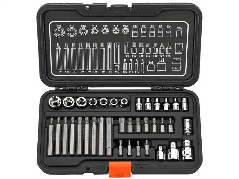 37PCS - 1/4" & 3/8" DR. STAR SOCKET & BIT KIT