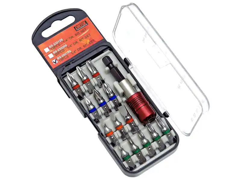 15PCS - 1/4" DR. BIT SET