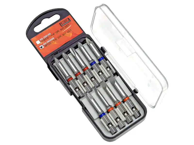 9PCS - 1/4" DR. BIT SET