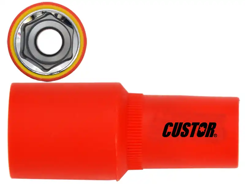 1/4" DR. 6PT. 1000V. INSULATED DEEP SOCKET