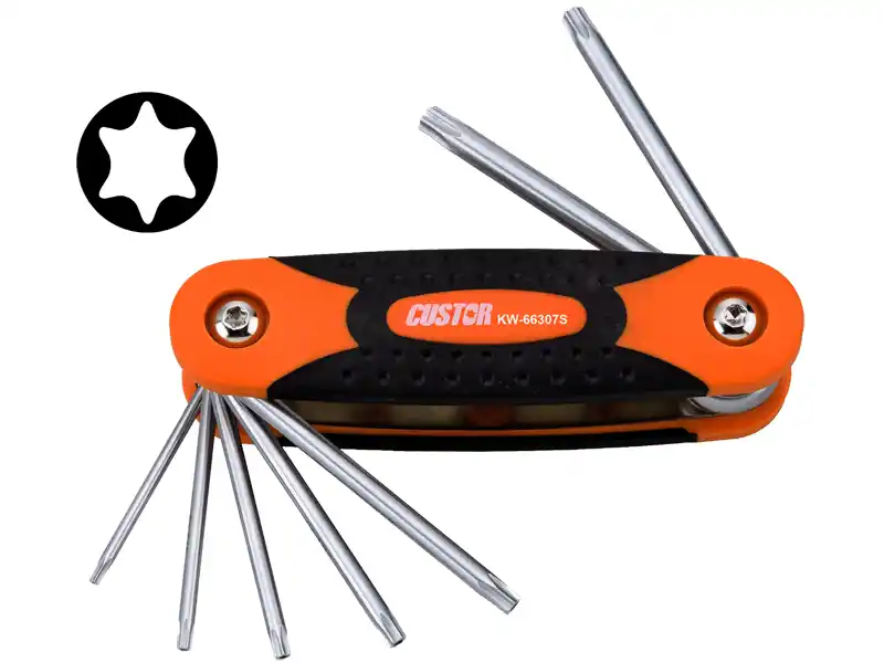 7PCS - FOLDING STAR KEY WRENCH SET