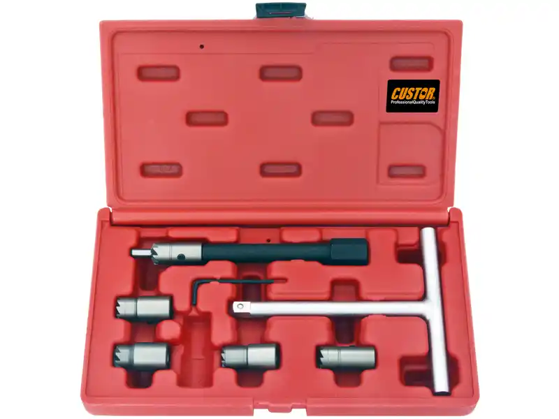 8PCS - DIESEL INJECTOR SEAT CUTTER SET