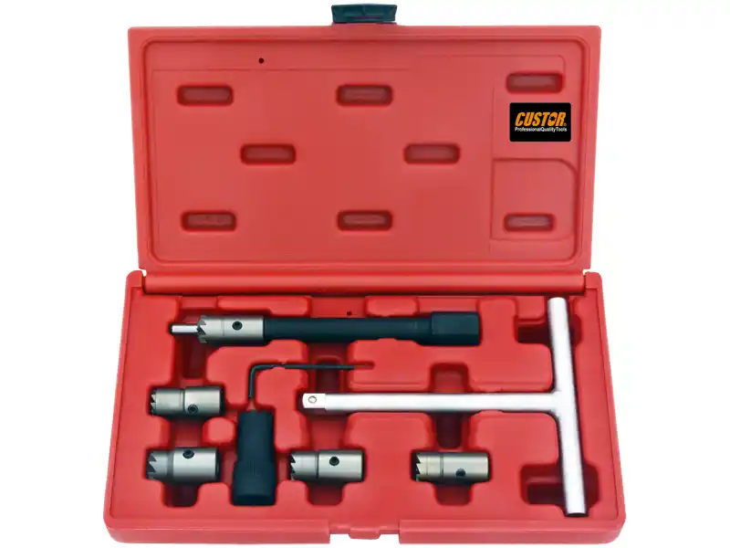 9PCS - DIESEL INJECTOR SEAT CUTTER SET