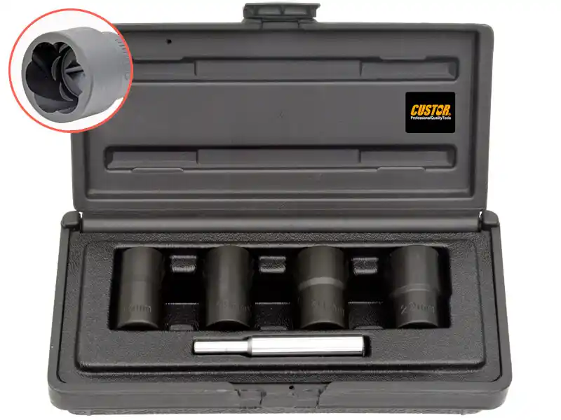 4PCS - 1/2" DR. TWIST SOCKET SET