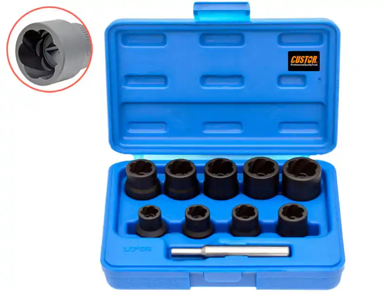 9PCS - 1/2" DR. TWIST SOCKET SET