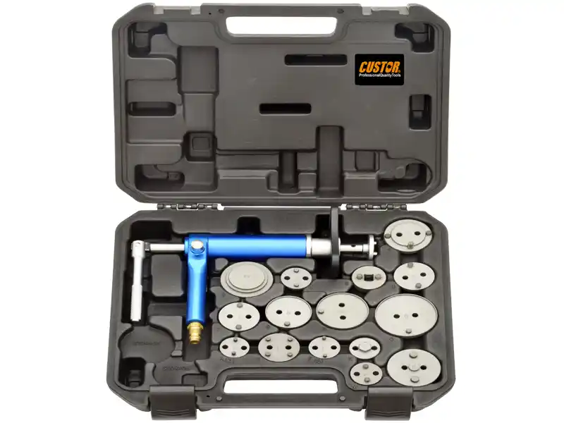 16PCS - AIR POWERED BRAKE CALIPER PISTON WIND BACK TOOL KIT