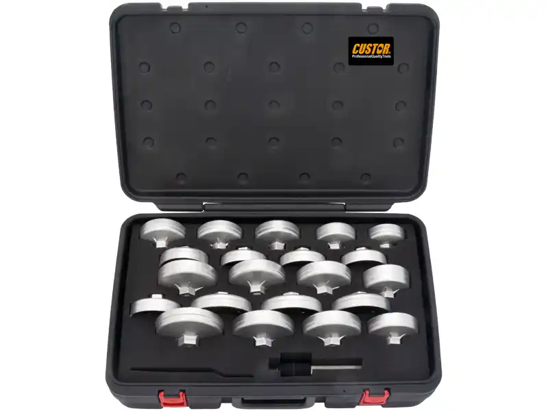 23PCS - 1/2" DR. ALUMINUM OIL FILTER CAP WRENCH SET